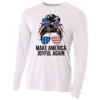 Kamala Harris Tim Walz Waltz 2024 Joyful Warriors Make America Joyful Again Cooling Performance Long Sleeve Crew