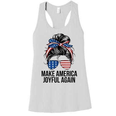 Kamala Harris Tim Walz Waltz 2024 Joyful Warriors Make America Joyful Again Women's Racerback Tank