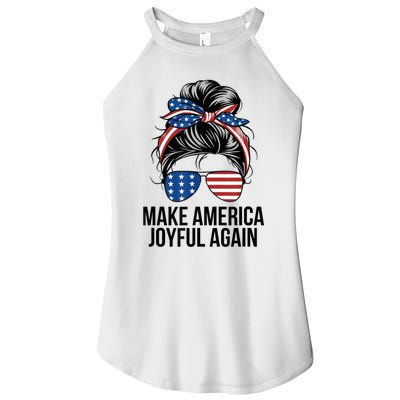 Kamala Harris Tim Walz Waltz 2024 Joyful Warriors Make America Joyful Again Women’s Perfect Tri Rocker Tank