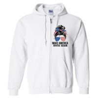 Kamala Harris Tim Walz Waltz 2024 Joyful Warriors Make America Joyful Again Full Zip Hoodie