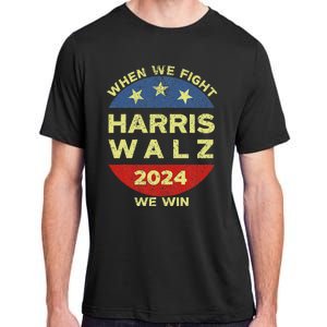 Kamala Harris Tim Walz 2024 When We Fight We Win Adult ChromaSoft Performance T-Shirt