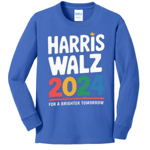 Kamala Harris Tim Waltz Campaign Harris Walz 2024 Kids Long Sleeve Shirt