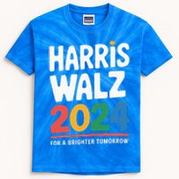 Kamala Harris Tim Waltz Campaign Harris Walz 2024 Kids Tie-Dye T-Shirt