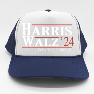 Kamala Harris Tim Walz Waltz Gift Trucker Hat