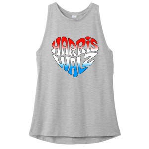 Kamala Harris Tim Waltz For Madam President 2024 Ladies PosiCharge Tri-Blend Wicking Tank