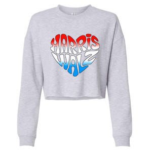 Kamala Harris Tim Waltz For Madam President 2024 Cropped Pullover Crew