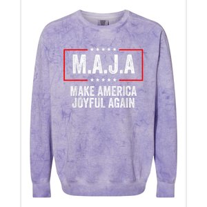 Kamala Harris Tim Walz Waltz 2024 Joyful Warriors Colorblast Crewneck Sweatshirt