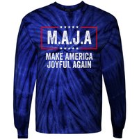 Kamala Harris Tim Walz Waltz 2024 Joyful Warriors Tie-Dye Long Sleeve Shirt