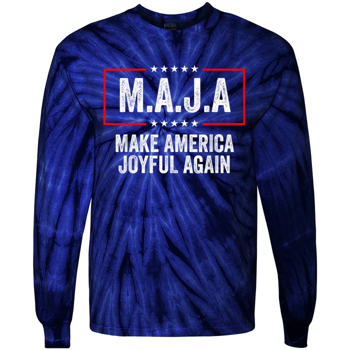 Kamala Harris Tim Walz Waltz 2024 Joyful Warriors Tie-Dye Long Sleeve Shirt