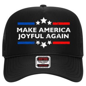 Kamala Harris Tim Walz Waltz 2024 Joyful Warriors High Crown Mesh Back Trucker Hat