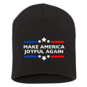 Kamala Harris Tim Walz Waltz 2024 Joyful Warriors Short Acrylic Beanie