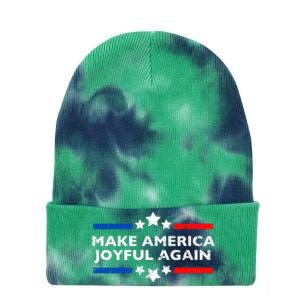 Kamala Harris Tim Walz Waltz 2024 Joyful Warriors Tie Dye 12in Knit Beanie