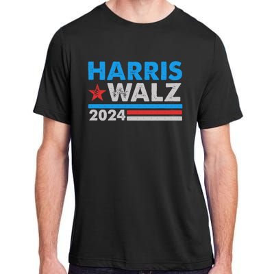 Kamala Harris Tim Walz 2024 Election Distressed Adult ChromaSoft Performance T-Shirt