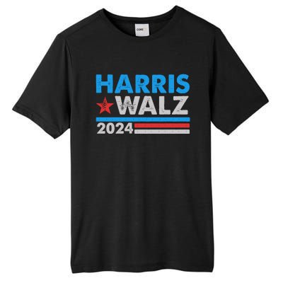 Kamala Harris Tim Walz 2024 Election Distressed Tall Fusion ChromaSoft Performance T-Shirt