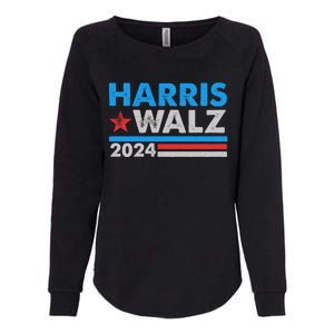 Kamala Harris Tim Walz 2024 Election Distressed Womens California Wash Sweatshirt