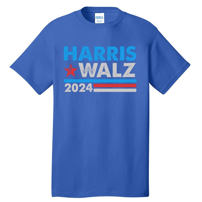 Kamala Harris Tim Walz 2024 Election Distressed Tall T-Shirt