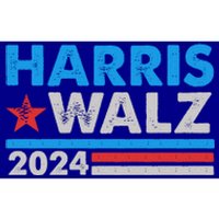 Kamala Harris Tim Walz 2024 Election Distressed Bumper Sticker