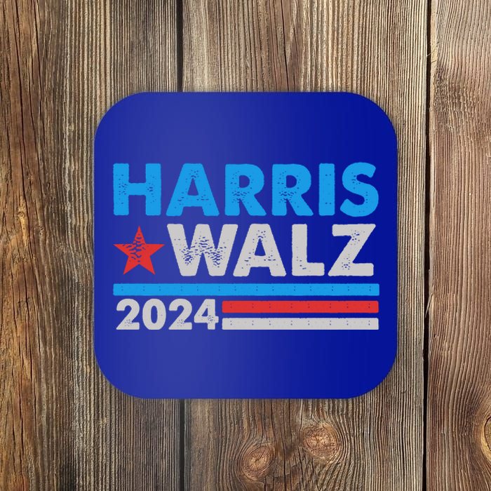 Kamala Harris Tim Walz 2024 Election Distressed Coaster