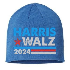 Kamala Harris Tim Walz 2024 Election Distressed Sustainable Beanie