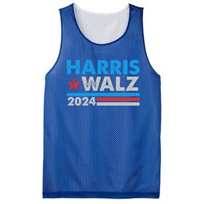 Kamala Harris Tim Walz 2024 Election Distressed Mesh Reversible Basketball Jersey Tank