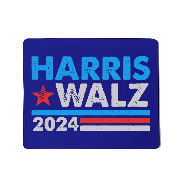 Kamala Harris Tim Walz 2024 Election Distressed Mousepad