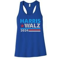 Kamala Harris Tim Walz 2024 Election Distressed Women's Racerback Tank