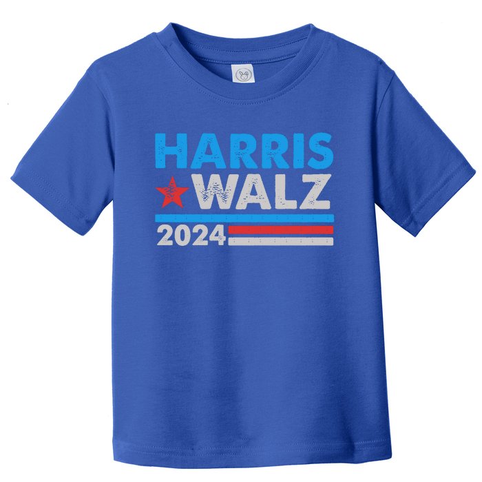 Kamala Harris Tim Walz 2024 Election Distressed Toddler T-Shirt