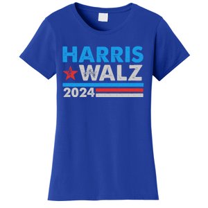 Kamala Harris Tim Walz 2024 Election Distressed Women's T-Shirt