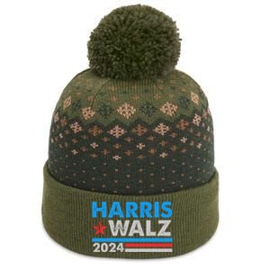 Kamala Harris Tim Walz 2024 Election Distressed The Baniff Cuffed Pom Beanie