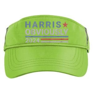 Kamala Harris Tim Walz Obviously Vote Harris Walz Waltz 2024 Adult Drive Performance Visor