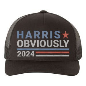 Kamala Harris Tim Walz Obviously Vote Harris Walz Waltz 2024 Yupoong Adult 5-Panel Trucker Hat