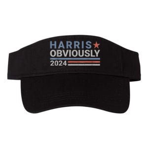 Kamala Harris Tim Walz Obviously Vote Harris Walz Waltz 2024 Valucap Bio-Washed Visor