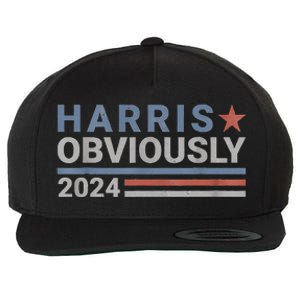 Kamala Harris Tim Walz Obviously Vote Harris Walz Waltz 2024 Wool Snapback Cap