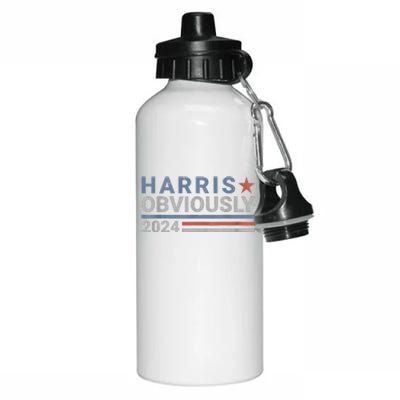 Kamala Harris Tim Walz Obviously Vote Harris Walz Waltz 2024 Aluminum Water Bottle