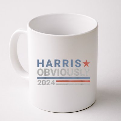 Kamala Harris Tim Walz Obviously Vote Harris Walz Waltz 2024 Coffee Mug