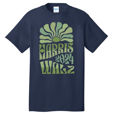 Kamala Harris Tim Walz 2024 Boho Aesthetic Harris Waltz 2024 Tall T-Shirt