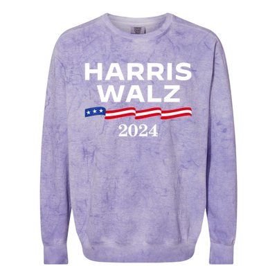 Kamala Harris Tim Walz 2024 Election For President Colorblast Crewneck Sweatshirt