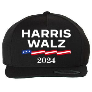 Kamala Harris Tim Walz 2024 Election For President Wool Snapback Cap