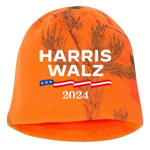 Kamala Harris Tim Walz 2024 Election For President Kati - Camo Knit Beanie