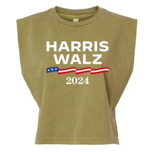 Kamala Harris Tim Walz 2024 Election For President Garment-Dyed Women's Muscle Tee