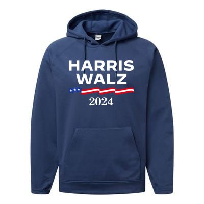 Kamala Harris Tim Walz 2024 Election For President Performance Fleece Hoodie