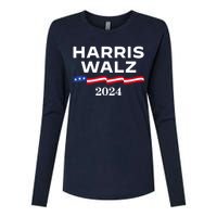 Kamala Harris Tim Walz 2024 Election For President Womens Cotton Relaxed Long Sleeve T-Shirt