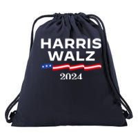 Kamala Harris Tim Walz 2024 Election For President Drawstring Bag