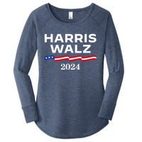 Kamala Harris Tim Walz 2024 Election For President Women's Perfect Tri Tunic Long Sleeve Shirt