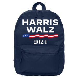 Kamala Harris Tim Walz 2024 Election For President 16 in Basic Backpack