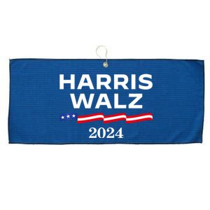 Kamala Harris Tim Walz 2024 Election For President Large Microfiber Waffle Golf Towel