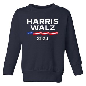 Kamala Harris Tim Walz 2024 Election For President Toddler Sweatshirt