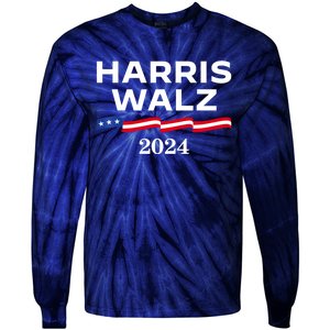 Kamala Harris Tim Walz 2024 Election For President Tie-Dye Long Sleeve Shirt