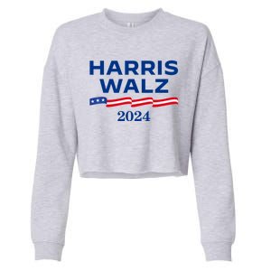 Kamala Harris Tim Walz 2024 Election For President Cropped Pullover Crew