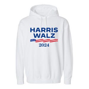 Kamala Harris Tim Walz 2024 Election For President Garment-Dyed Fleece Hoodie